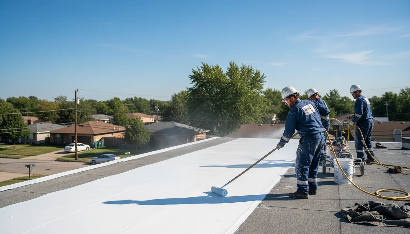 Commercial roof coating in Olancha, CA near me